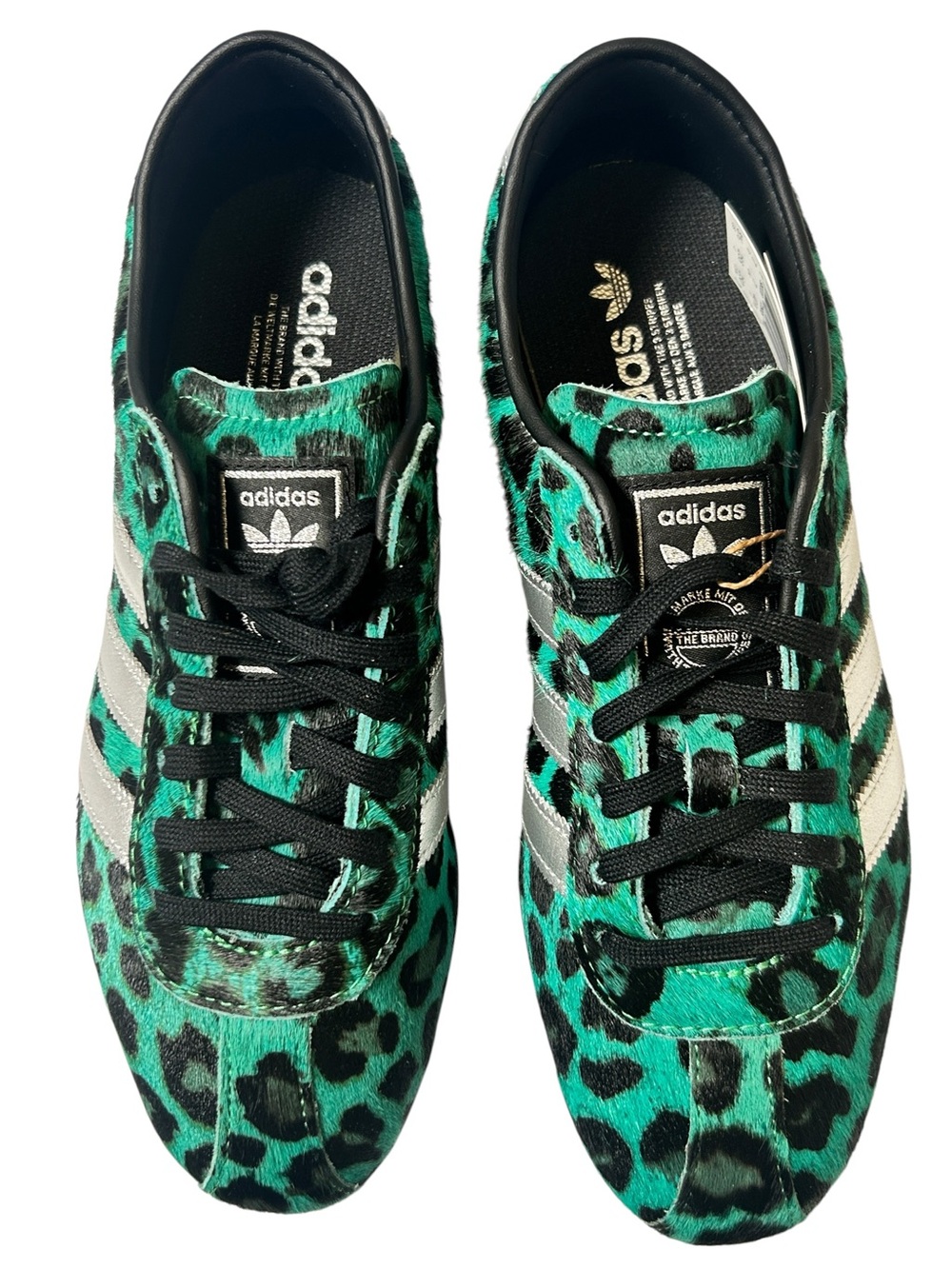 adidas Originals Tokyo W Green Leopard Print Pony Hair Sneakers Size 8.5 NWT - Picture 4 of 12